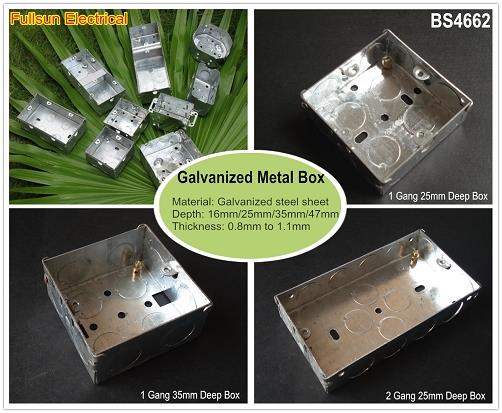 Metal Wall Socket Box