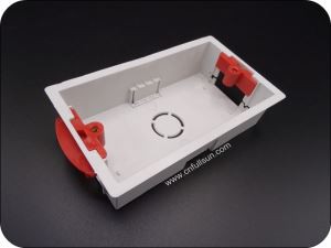 Hộp công tắc PVC Gang đôi cho ổ cắm công tắc